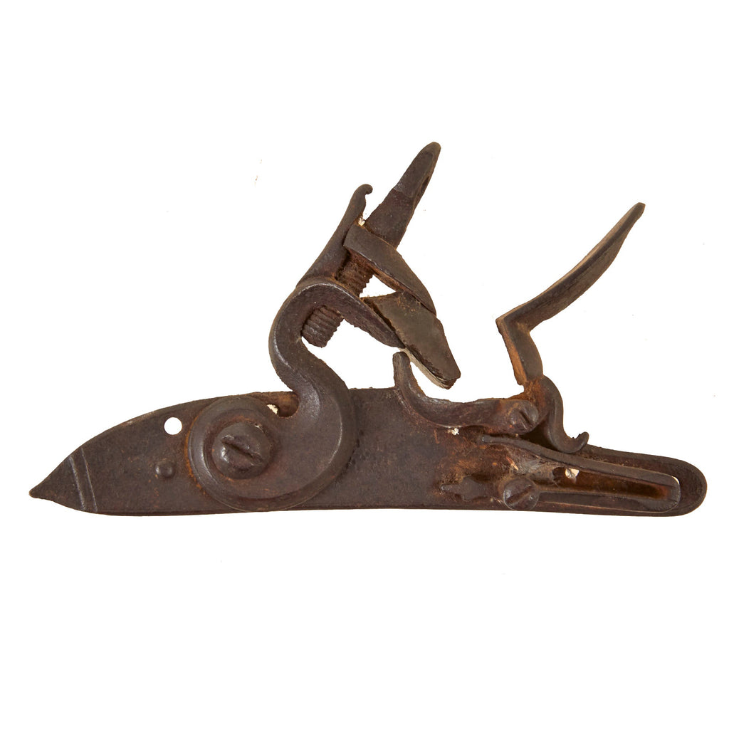 Original British Flintlock Mechanism with Faded Markings Attributed to Ketland & Co. Circa 1800 - Missing Springs Original Items