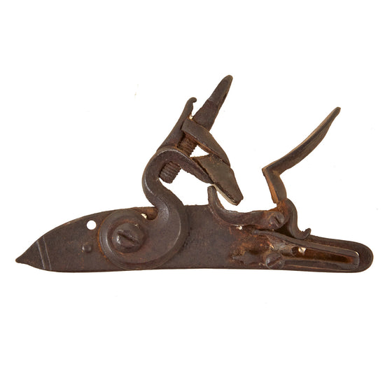 Original British Flintlock Mechanism with Faded Markings Attributed to Ketland & Co. Circa 1800 - Missing Springs Original Items