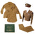 Original U.S. WWII Air Transport Command Uniform Group with Bullion SSI and Sterling Air Crew Wings Original Items
