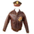 Original U.S. WWII 39th Fighter Squadron Distinguished Flying Cross Recipient Lt. William Mettler’s Patched A2 Flight Jacket & Crusher Cap - “Cobra in the Clouds” Original Items