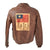 Original U.S. WWII B-26 “Kansas Comet II” Engineer Sgt. John Engleman’s A2 Flight Jacket with Blood Chit & Theater-Made CBI & 14th Air Force Leather Patches - 19th Bombardment Squadron Original Items