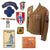 Original U.S. WWII Early Austrian Occupation & 8th “Blue Devils” Infantry Division Uniform Ike Jacket with Italian-Made 88th Patch & German-Made DUIs with 88th Unit History & Cigarette Case Original Items