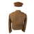 Original U.S. WWII AAF CBI 10th Air Force Custom-Tailored Ike Jacket Uniform Set with Bullion Patches & Visor Cap Original Items