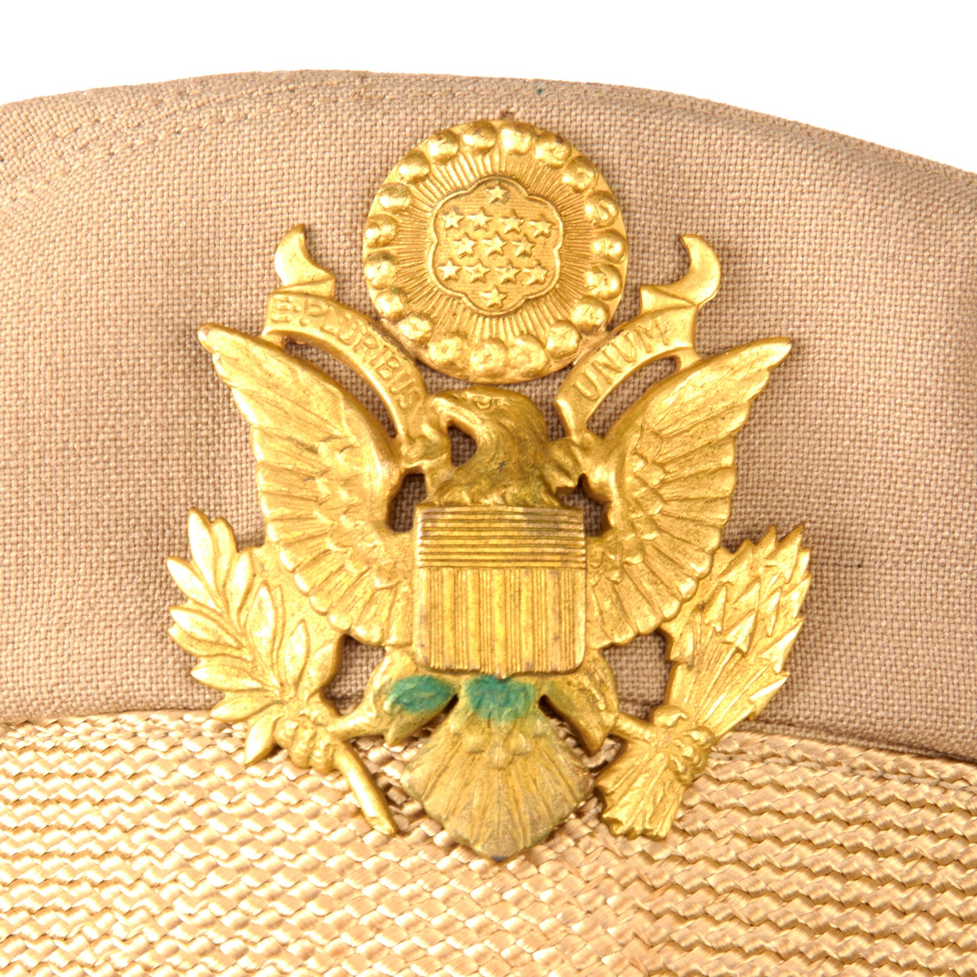 【ジャンク】Vintage WWII U.S. Military ANB-H-1 Original U.S. WWII Army Air Force Officer “Commander” Crusher Cap