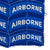 Original U.S. WWII Uncut Sheet of Twenty Blue & White Airborne Rockers from the Factory - As Used on 82nd & 11th Airborne Division SSI Original Items