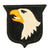 Original U.S. WWII Rare 101st Airborne Division White Tongue Patch with Green Back & Detached Rocker - Type 6 Original Items