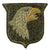 Original U.S. WWII Rare 101st Airborne Division White Tongue Patch with Green Back & Detached Rocker - Type 6 Original Items