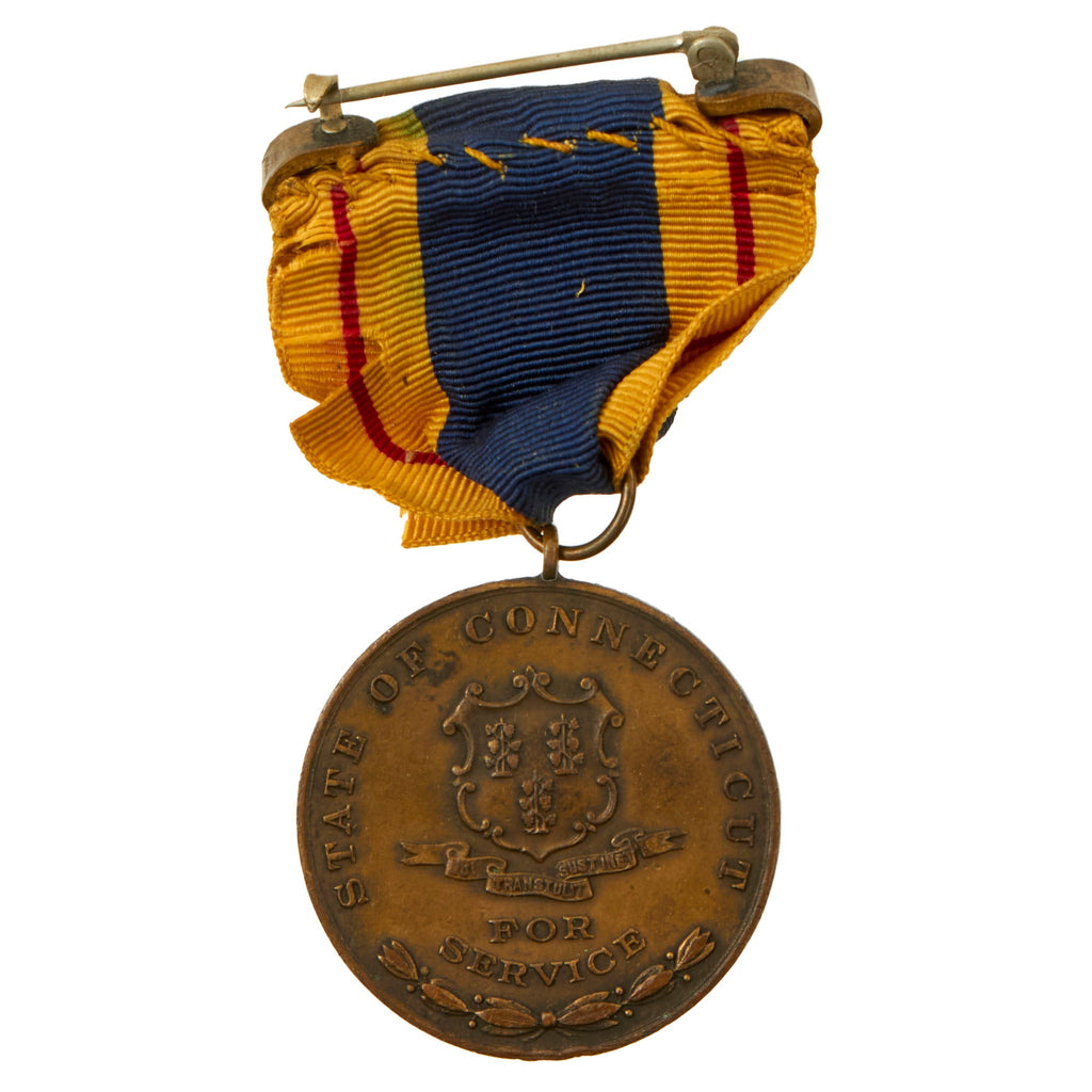 Original U.S. Spanish American War State of Connecticut Campaign Medal - Numbered 636 Original Items