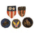 Original U.S. WWII AAF & CBI 14th Air Force Theater-Made Bullion Patch SSI Lot with Embroidered Collar Insignia - Lot of 5 Original Items