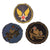 Original U.S. WWII AAF & CBI 14th Air Force Theater-Made Bullion Patch SSI Lot with Embroidered Collar Insignia - Lot of 5 Original Items