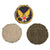 Original U.S. WWII AAF & CBI 14th Air Force Theater-Made Bullion Patch SSI Lot with Embroidered Collar Insignia - Lot of 5 Original Items