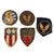 Original U.S. WWII AAF & CBI Theater-Made Bullion Patch SSI Lot with Embroidered Collar Insignia - Lot of 5 Original Items