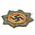 Original German WWII Heer Gold 1941 German Cross Award Embroidered Cloth Badge - Uniform Cutoff Original Items