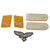 Original German WWII Luftwaffe Flight  Branch Leutnant Officers Field Uniform Rank Insignia Set Original Items