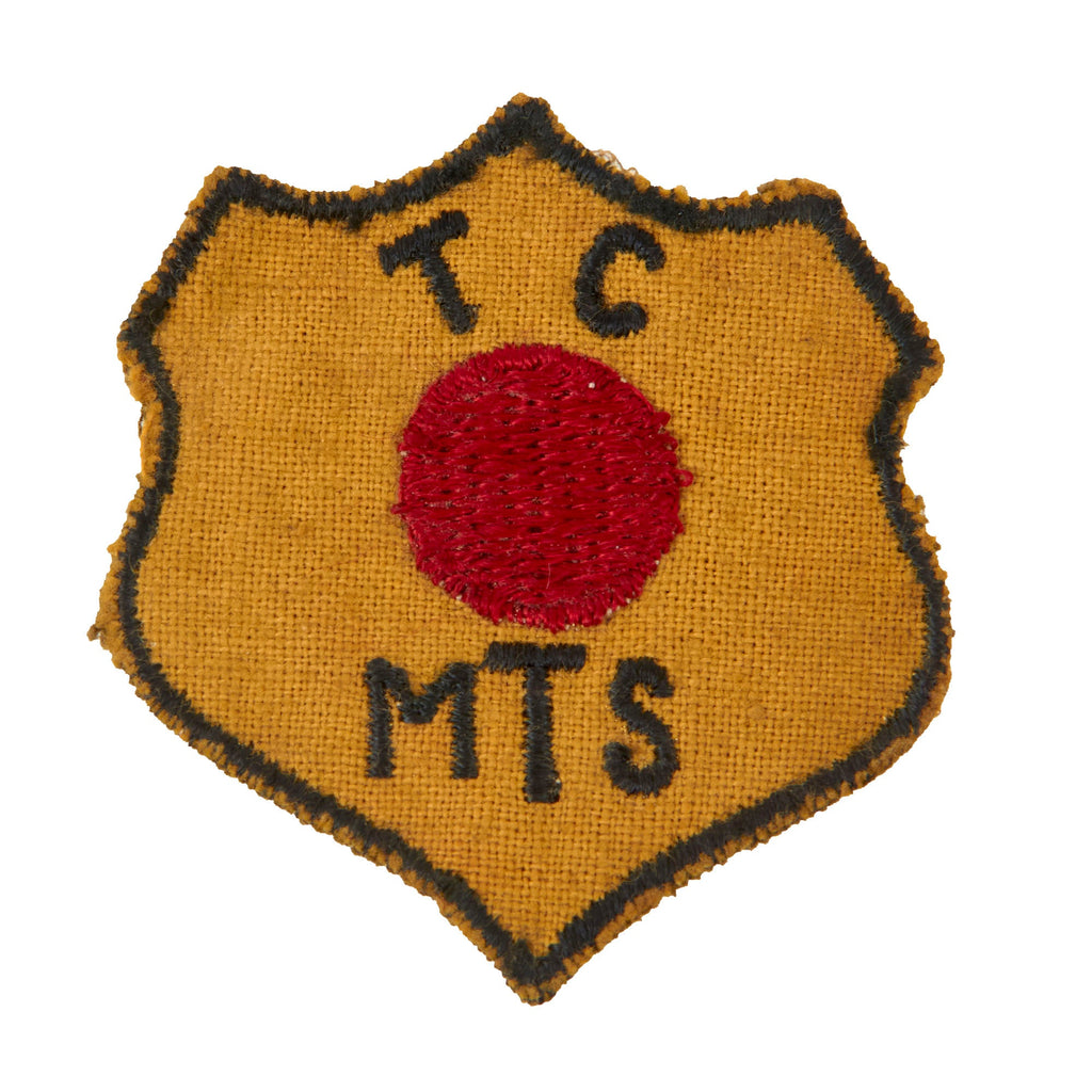 Original U.S. WWII Rare Red Ball Express Sleeve Patch - Theater-Made Original Items