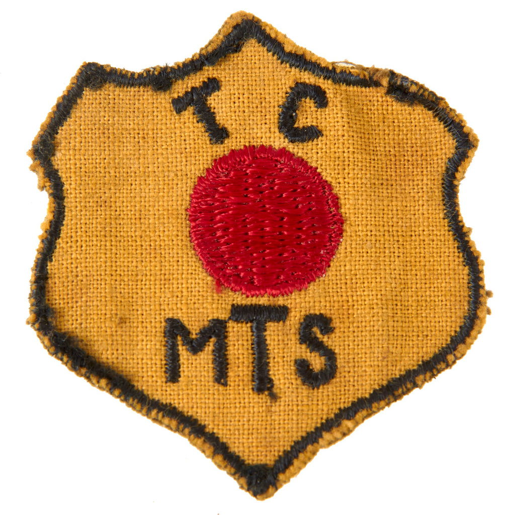 Original U.S. WWII Rare Red Ball Express Sleeve Patch - Theater-Made Original Items