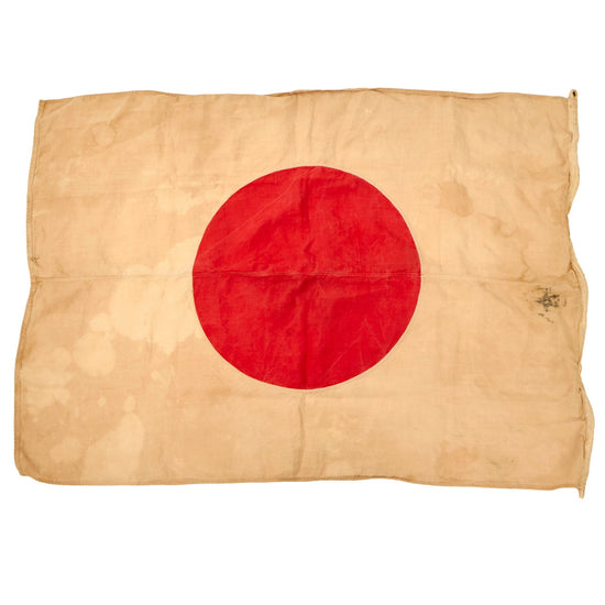 Original WWII Japanese Large Meatball Canvas Multi-Piece National Flag - 33 x 46” Original Items