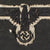 Original German WWII SS EM/NCO Second Pattern BeVo Embroidered Left Sleeve Eagle Insignia - Schutzstaffel Original Items
