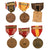 Original U.S. WWI - WWII Medal Lot with WWII Engraved Purple Heart Set & Early Medal Restrikes - Named Navy Good Conduct Medal - 18 Medals Total Original Items