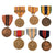 Original U.S. WWI - WWII Medal Lot with WWII Engraved Purple Heart Set & Early Medal Restrikes - Named Navy Good Conduct Medal - 18 Medals Total Original Items