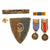 Original U.S. WWI - WWII Medal Lot with WWII Engraved Purple Heart Set & Early Medal Restrikes - Named Navy Good Conduct Medal - 18 Medals Total Original Items