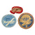 Original U.S. WWII Airborne Patch & Insignia Lot - 101st & 82nd Divisions, Oval with Campaign Stars & Paraglider Garrison Cap Patches - 7 Pieces Total Original Items
