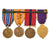 Original U.S. WWII Marine Corps Medal & Insignia Lot - Medal Bar & Patches Original Items