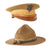 Original U.S. WWI Era M1911 Officer’s Campaign Hat by Stetson with M1910 Army Officer’s Visor Cap by Abercrombie & Fitch - Both Size 7 Original Items