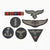 Original German WWII Luftwaffe Air Force Embroidered Insignia Grouping with 6 Award Medal Bar - 7 Items Original Items
