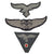 Original German WWII Luftwaffe Air Force Embroidered Insignia Grouping with 6 Award Medal Bar - 7 Items Original Items