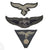 Original German WWII Luftwaffe Air Force Embroidered Insignia Grouping with 6 Award Medal Bar - 7 Items Original Items