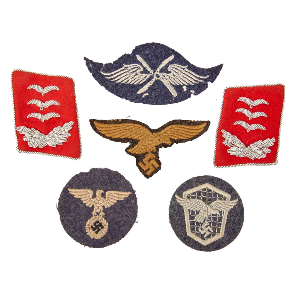 DRAFT Original German WWII Luftwaffe Flight  Branch Leutnant Officers Field Uniform Rank Insignia Set (Copy) Original Items