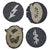 Original German WWII Luftwaffe Air Force Embroidered Insignia and Award Grouping - 7 Items Original Items