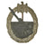 Original German WWII Kriegsmarine Coastal Artillery Badge - Unmarked Solid Back Original Items