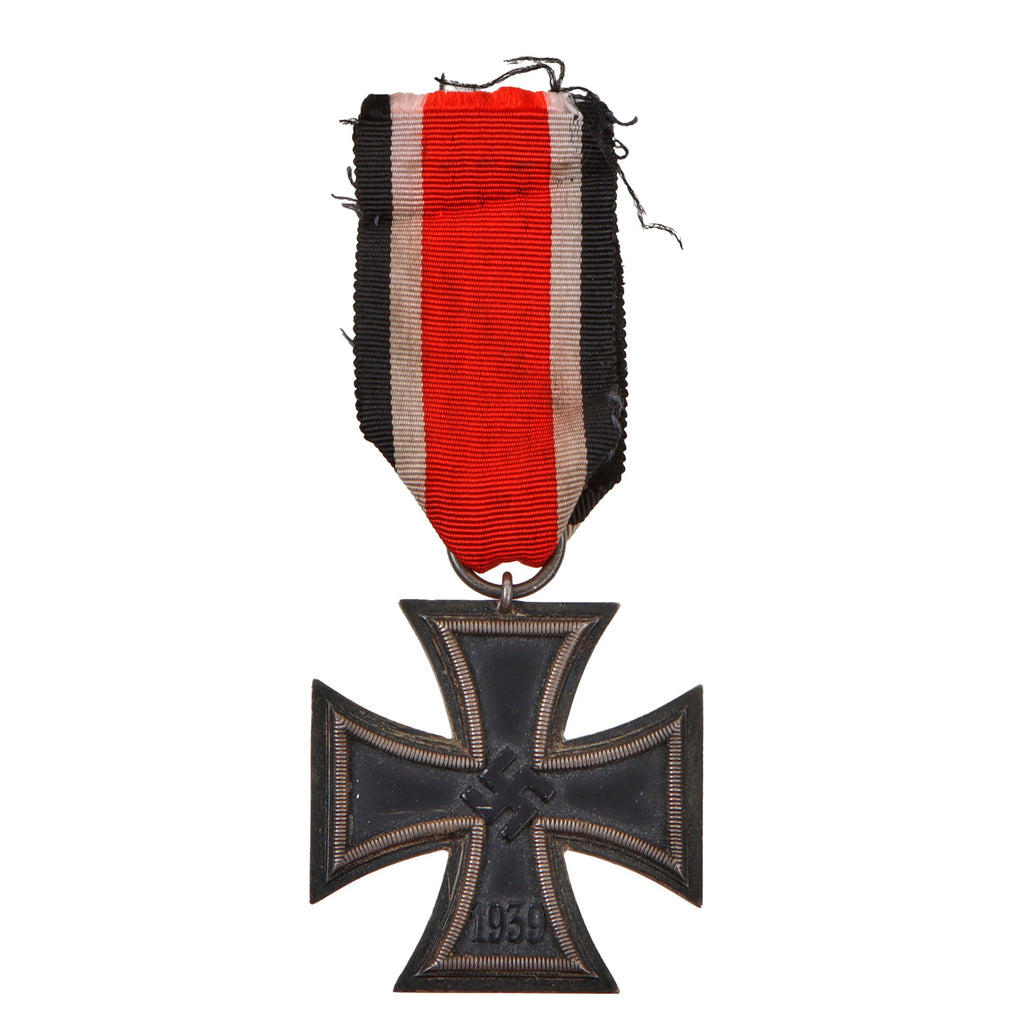Original German WWII Wehrmacht Iron Cross 2nd Class 1939 with Ribbon - Unmarked - EKII Original Items