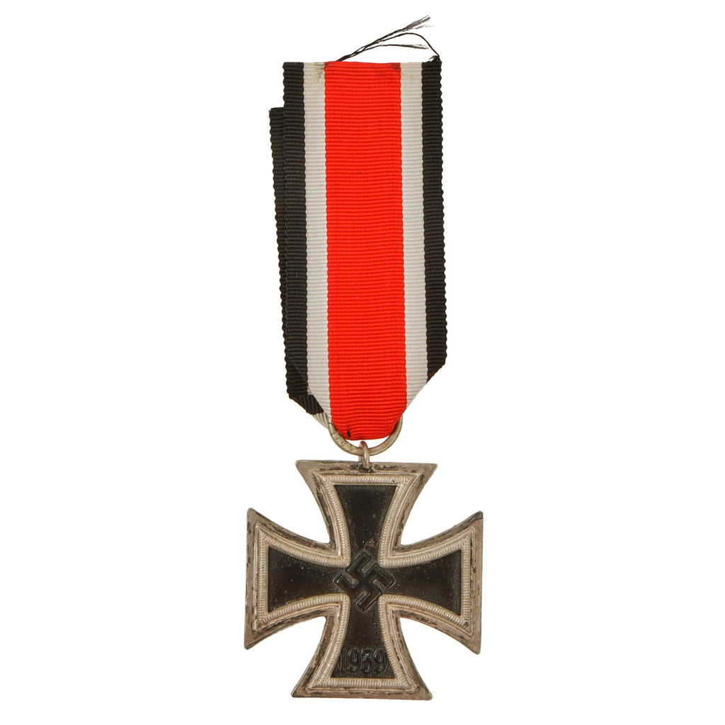 Original German WWII Wehrmacht Iron Cross 2nd Class 1939 by Franz Petzl of Vienna with Ribbon - EKII Original Items