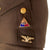 Original U.S. WWII Early War 1st Armored Division Colonel’s Uniform with Enamel Division Pins, Garrison Cap, and Patched Shirt - Great Research Potential Original Items