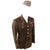 Original U.S. WWII Early War 1st Armored Division Colonel’s Uniform with Enamel Division Pins, Garrison Cap, and Patched Shirt - Great Research Potential Original Items