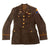 Original U.S. WWII Early War 1st Armored Division Colonel’s Uniform with Enamel Division Pins, Garrison Cap, and Patched Shirt - Great Research Potential Original Items