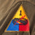 Original U.S. WWII Early War 1st Armored Division Colonel’s Uniform with Enamel Division Pins, Garrison Cap, and Patched Shirt - Great Research Potential Original Items