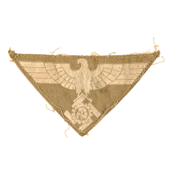 Original German WWII Rare TeNo Technical Emergency Corps Tropical Type 3.2 Armscheibe Sleeve Insignia - Technische Nothilfe Original Items