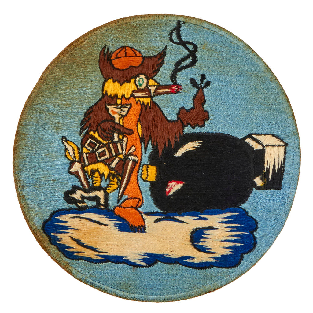Original U.S. WWII AAF 343rd Bombardment Squadron Patch - Ploesti Raid Original Items