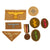 Original German WWII DAK Tropical Insignia Lot with Patches & Eagles - 8 Items Original Items