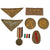 Original German WWII DAK Tropical Insignia Lot with Italian-German Africa Campaign Medal - 8 Items Original Items