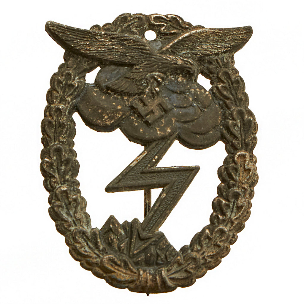 Original German WWII Luftwaffe Ground Assault Badge Attributed to Arno Wallpach of Stuttgart - Erdkampfabzeichen der Luftwaffe Original Items