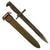 Original U.S. WWII M1 Garand 10 inch Bayonet by American Fork & Hoe with M7 Scabbard - Service-Worn Original Items
