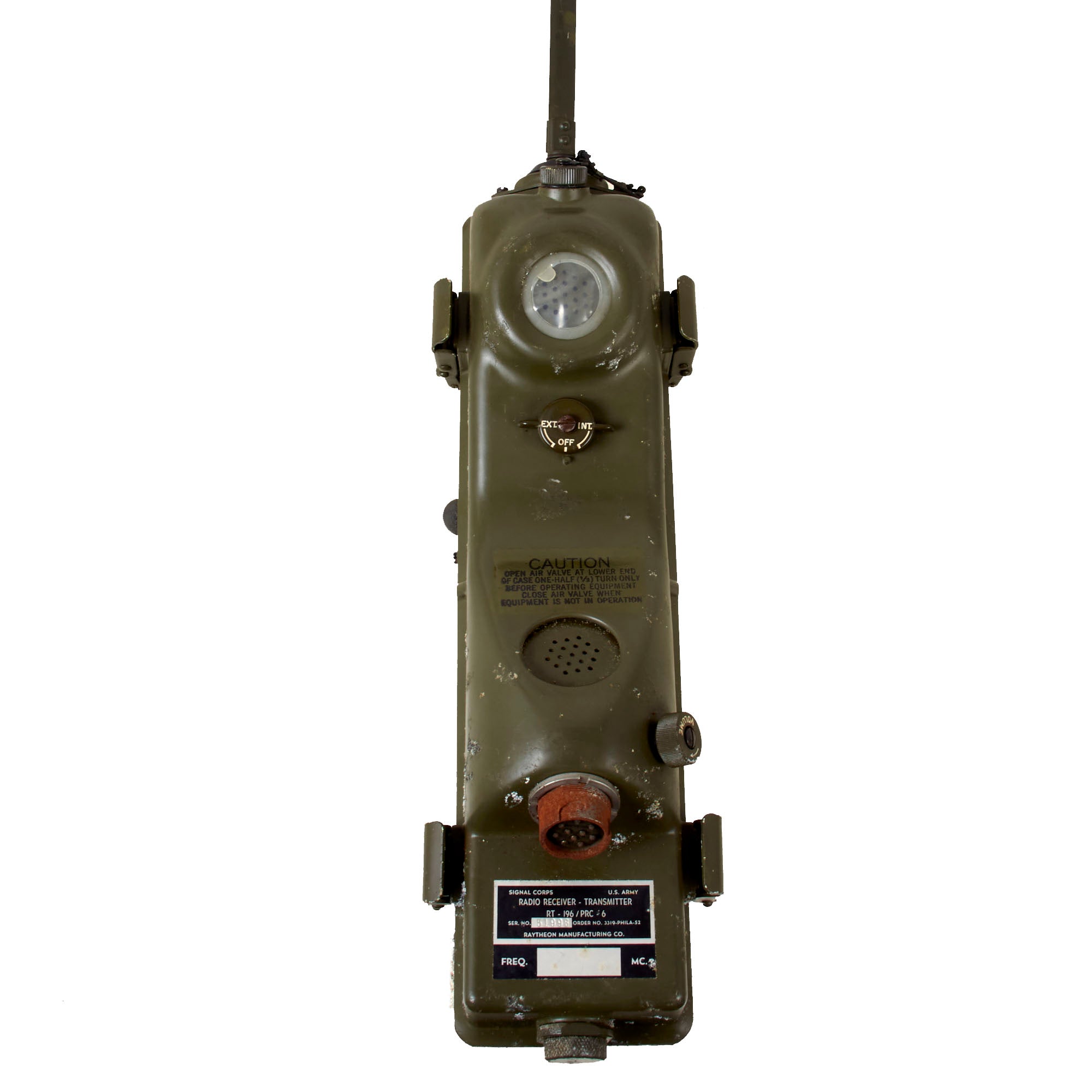 Original U.S. Vietnam War Era RT-196/PRC-6 