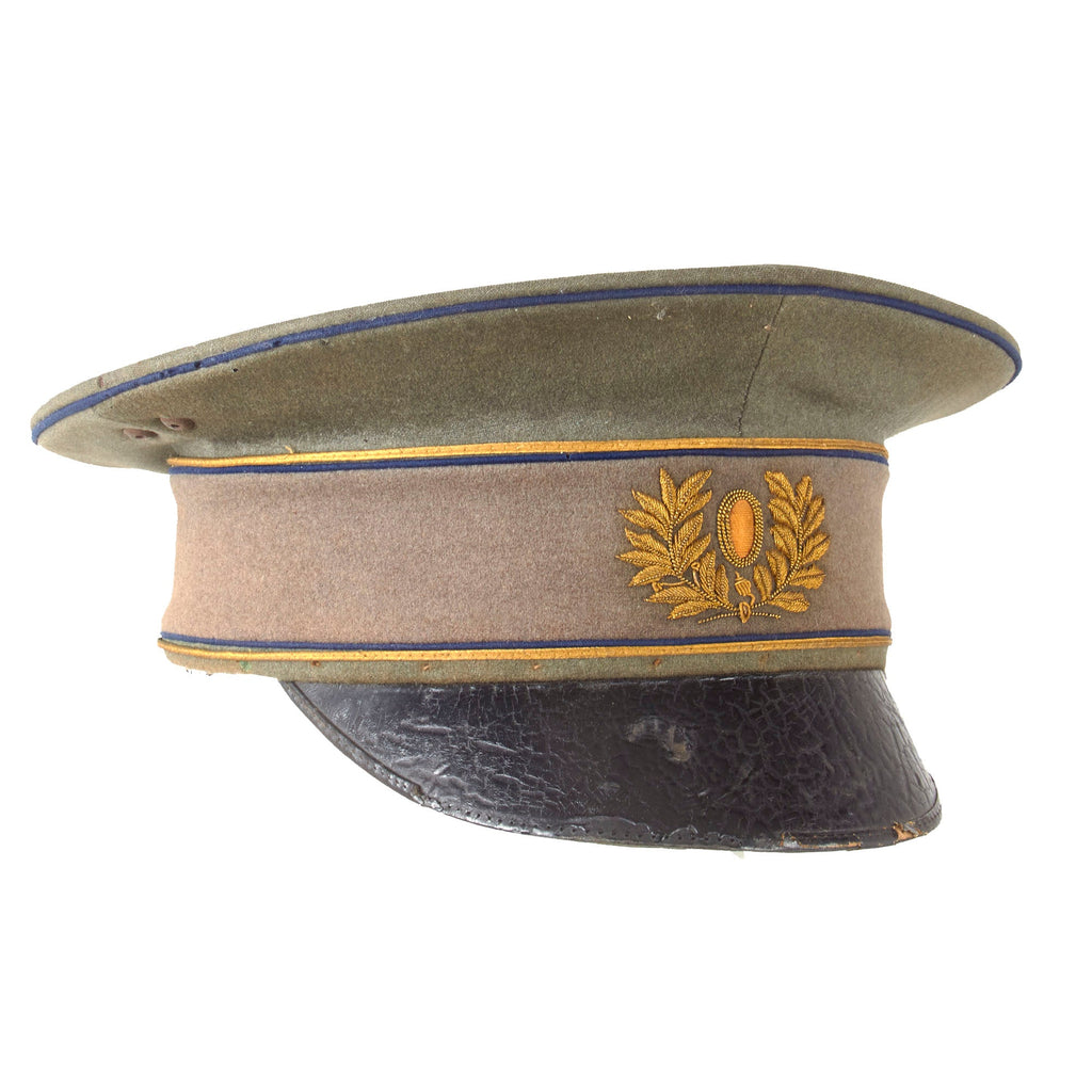 Original Dutch Pre-WWII Model 1912 Infantry Officer Visor Cap Original Items