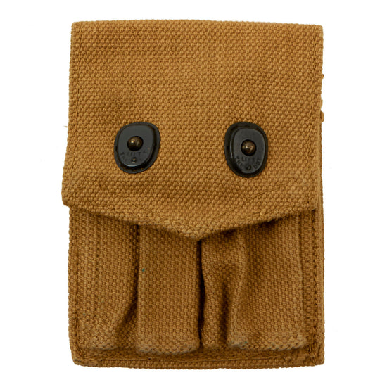 Original U.S. WWII British-Made M1911 Magazine Pouch by M.E. Co. - Dated 1944 Original Items