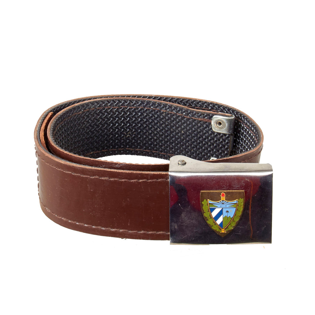 Original Cuban Cold War Era Army Waistbelt with Buckle - Rare Original Items